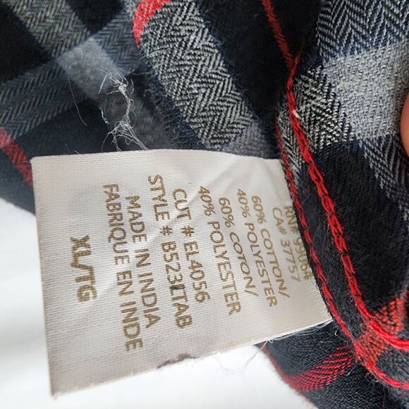 Element Mens XL Plaid Button-Up Flannel Shirt - Picture 5 of 13